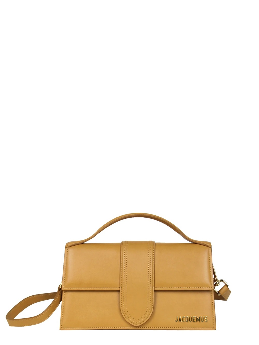 Jacquemus Mustard Tan Leather Mini Top-Handle Bag